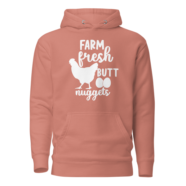 Farm Fresh Butt Nuggets Unisex Hoodie