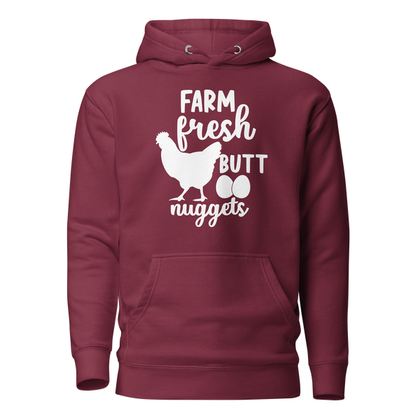 Farm Fresh Butt Nuggets Unisex Hoodie