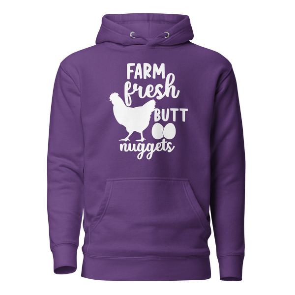 Farm Fresh Butt Nuggets Unisex Hoodie