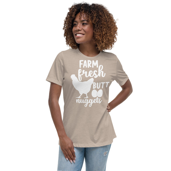 Farm Fresh Butt Nuggets Women's Relaxed T-Shirt